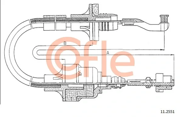 Трос сцепления 112551 Cofle