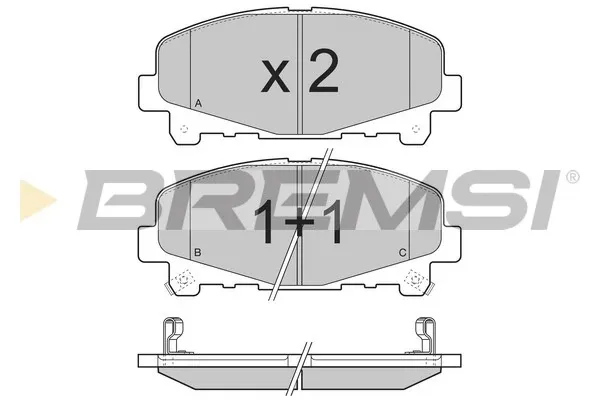 Передние тормозные колодки BP3373 Bremsi