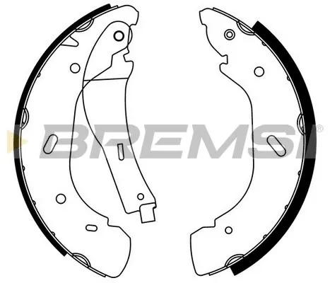Задние барабанные колодки GF0239 Bremsi