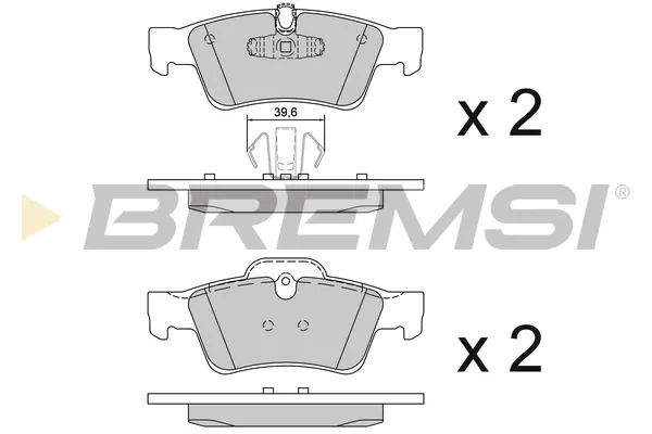 Задние тормозные колодки BP3280 Bremsi
