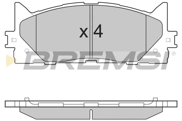 Передние тормозные колодки BP3253 Bremsi