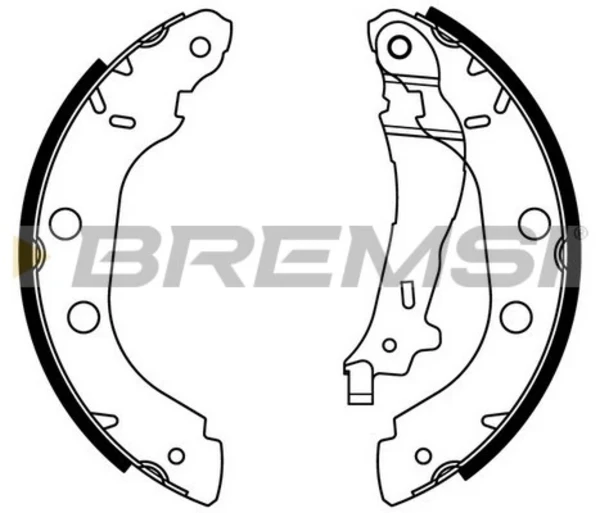 Задние барабанные колодки GF0407 Bremsi