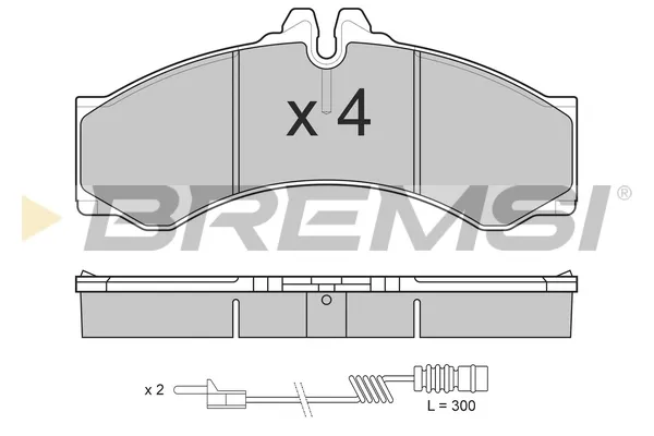 Передние тормозные колодки BP2681 Bremsi