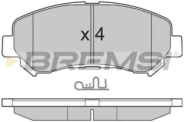 Передние тормозные колодки BP3321 Bremsi