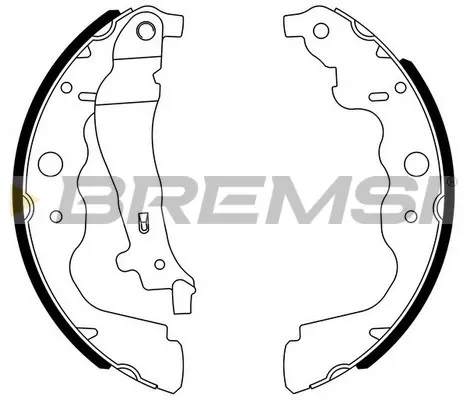 Задние барабанные колодки GF0390 Bremsi