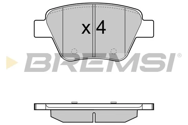 Задние тормозные колодки BP3429 Bremsi