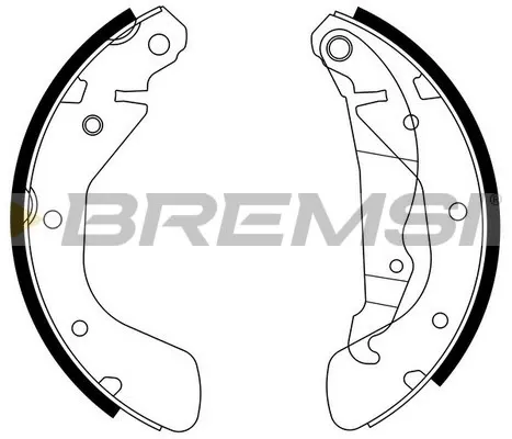 Задние барабанные колодки GF0354 Bremsi