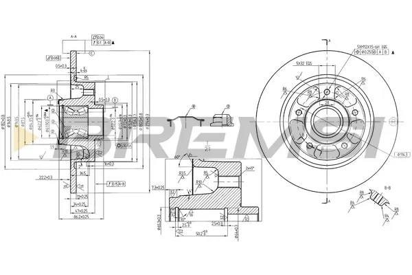 Тормозные диски CD7731S Bremsi