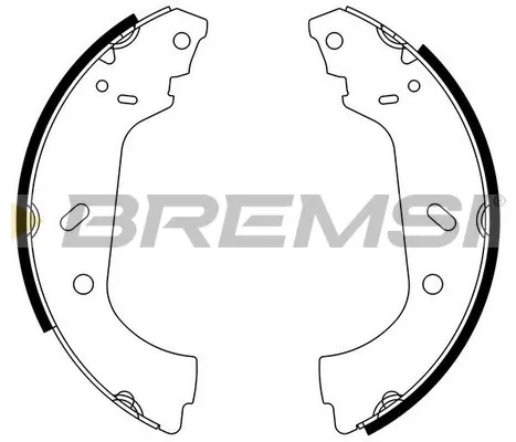 Задние барабанные колодки GF0177 Bremsi