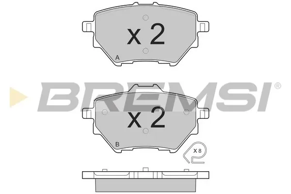 Задние тормозные колодки BP3561 Bremsi