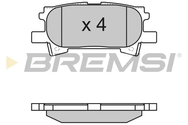 Задние тормозные колодки BP3169 Bremsi