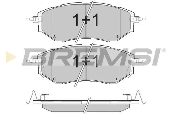 Передние тормозные колодки BP3211 Bremsi