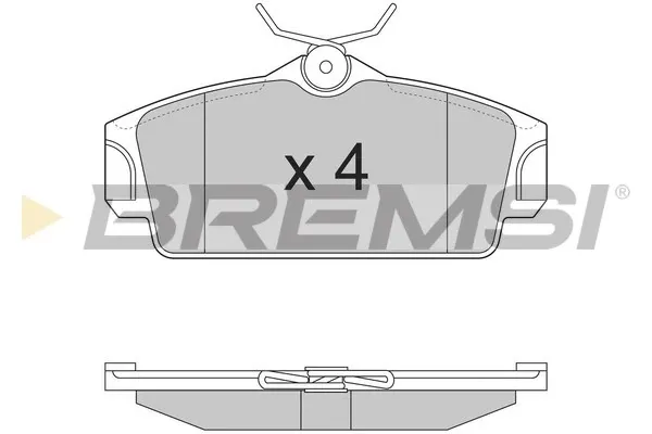 Передние тормозные колодки BP2862 Bremsi