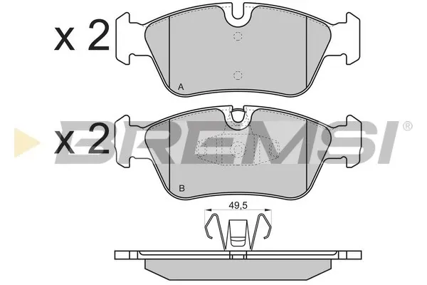 Передние тормозные колодки BP3193 Bremsi