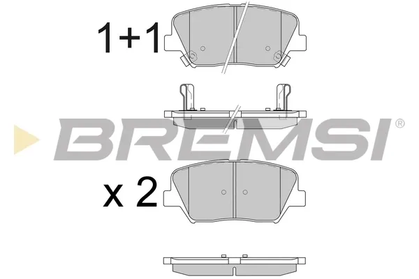 Передние тормозные колодки BP3596 Bremsi