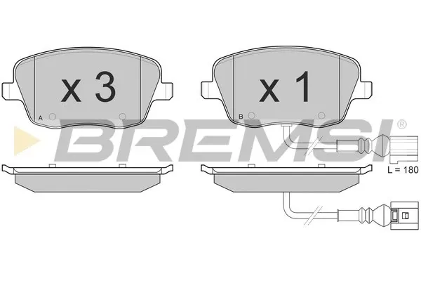 Передние тормозные колодки BP3013 Bremsi