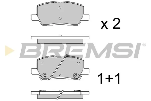 Задние тормозные колодки BP3961 Bremsi