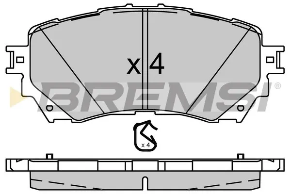 Передние тормозные колодки BP3554 Bremsi