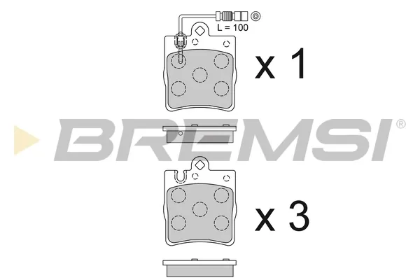 Задние тормозные колодки BP2936 Bremsi