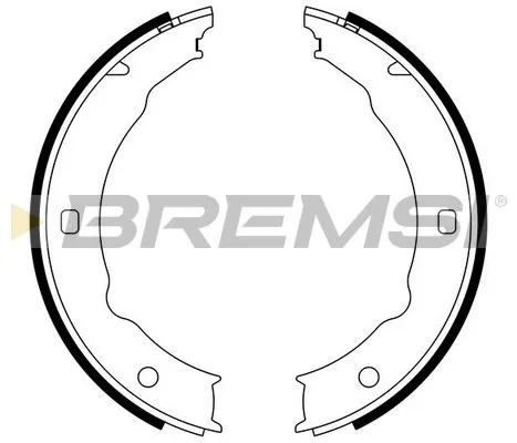 Колодки ручника GF0387 Bremsi