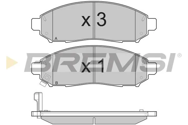 Передние тормозные колодки BP3256 Bremsi