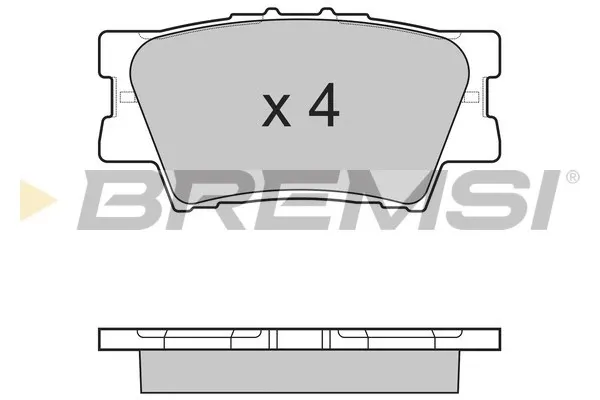 Задние тормозные колодки BP3252 Bremsi