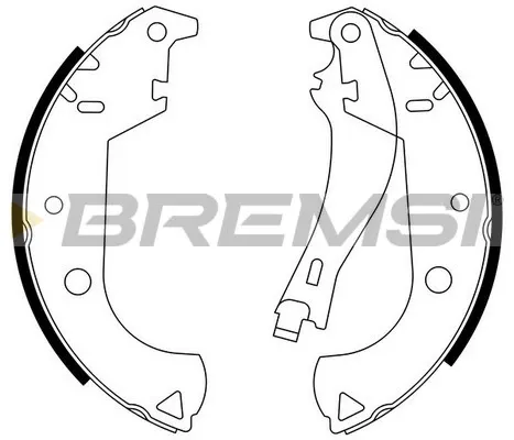 Задние барабанные колодки GF0184 Bremsi