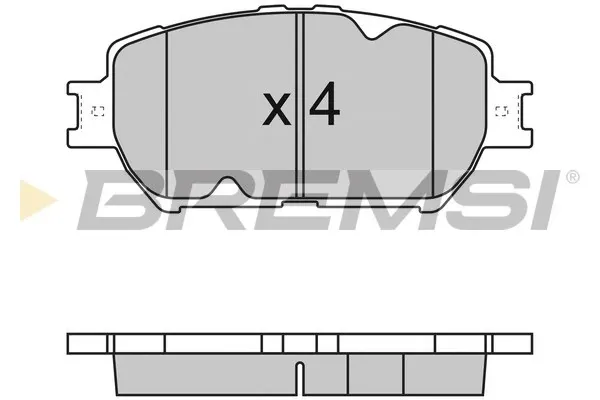 Передние тормозные колодки BP3126 Bremsi
