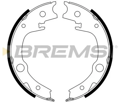 Колодки ручника GF0966 Bremsi