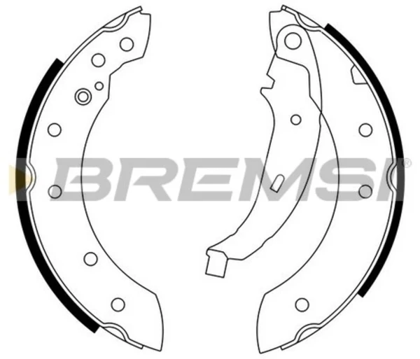 Задние барабанные колодки GF0425 Bremsi