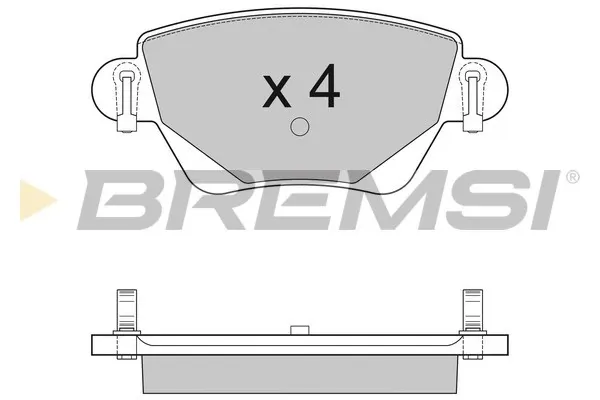 Задние тормозные колодки BP2927 Bremsi