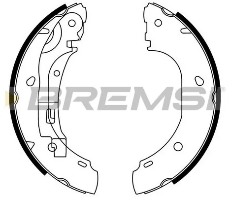 Задние барабанные колодки GF0186 Bremsi