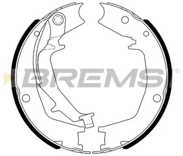 Колодки ручника GF0727 Bremsi