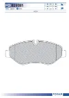 Передние тормозные колодки FO929381 Fomar Roulunds
