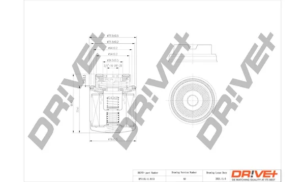 Масляный фильтр DP1110110113 Dr!ve+