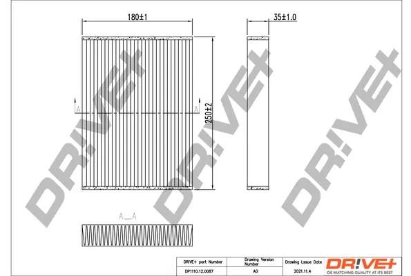 Фильтр салона DP1110120087 Dr!ve+
