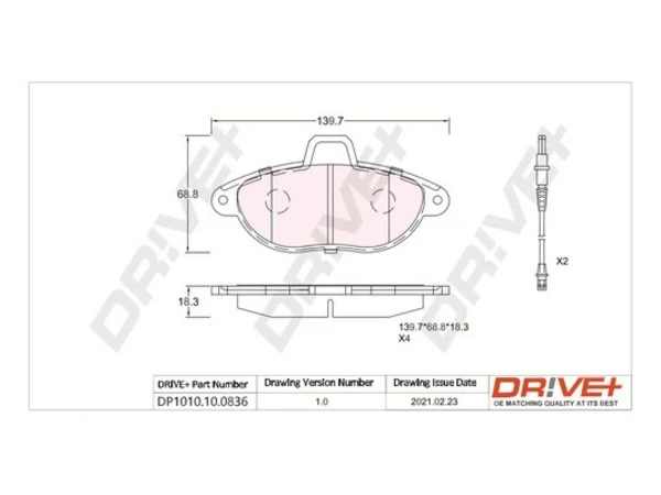 Тормозные колодки Fiat Scudo