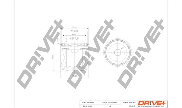 Масляный фильтр DP1110110139 Dr!ve+