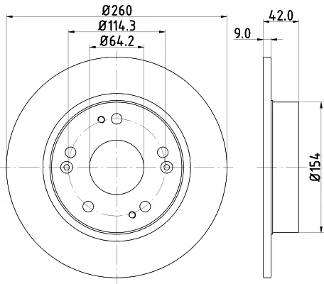 Тормозные диски ND8003K Nisshinbo