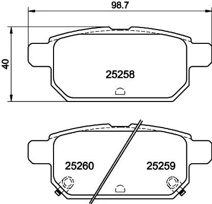 Задние тормозные колодки NP9016 Nisshinbo