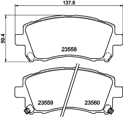 Тормозные колодки General Motors 18038564