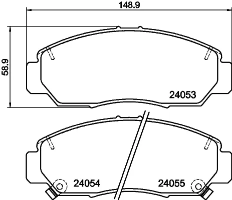 Передние тормозные колодки NP8007 Nisshinbo