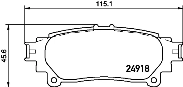 Задние тормозные колодки NP1111 Nisshinbo