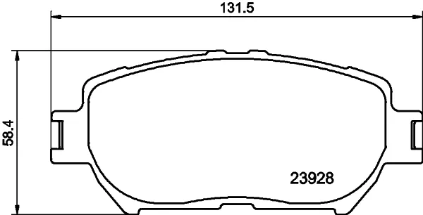 Передние тормозные колодки NP1017 Nisshinbo