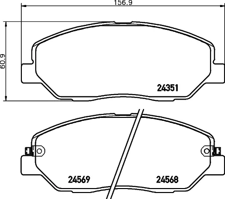  Передние тормозные колодки Hyundai Santa Fe 3
