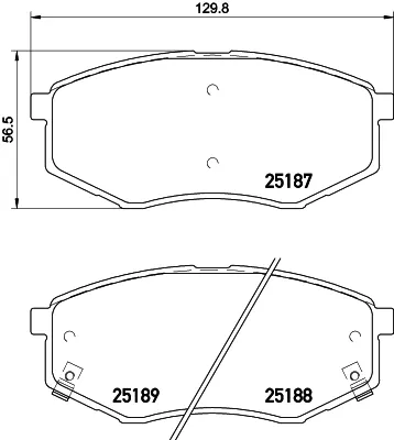 Передние тормозные колодки NP6039 Nisshinbo