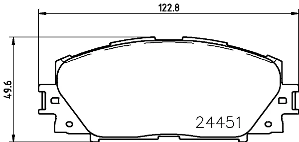 Передние тормозные колодки NP1091 Nisshinbo