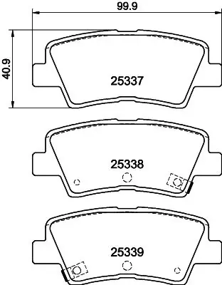 Задние тормозные колодки NP6020 Nisshinbo