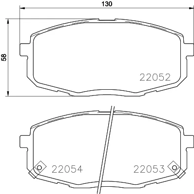 Передние тормозные колодки NP6095 Nisshinbo