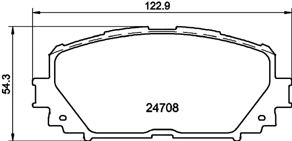 Передние тормозные колодки NP1060 Nisshinbo